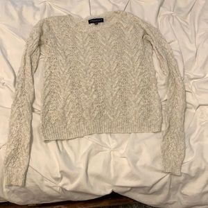 Aeropostale cream xsmall sweater